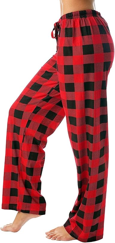 Women's Casual Pants Plaid Pajama Pants 