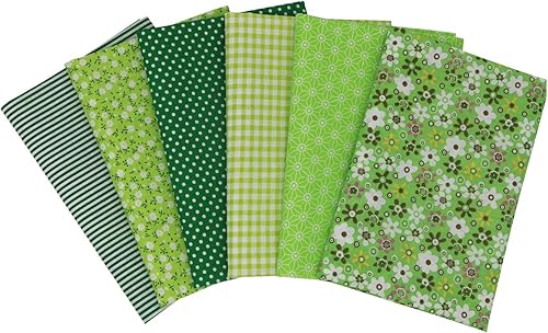 Miniatura 2 de aufodara 6 piezas de 19.6 x 31.4 pulgadas (19.7 in x 31.5 in) de tela de algodón precortada rectangular de algodón para manualidades, paquete de