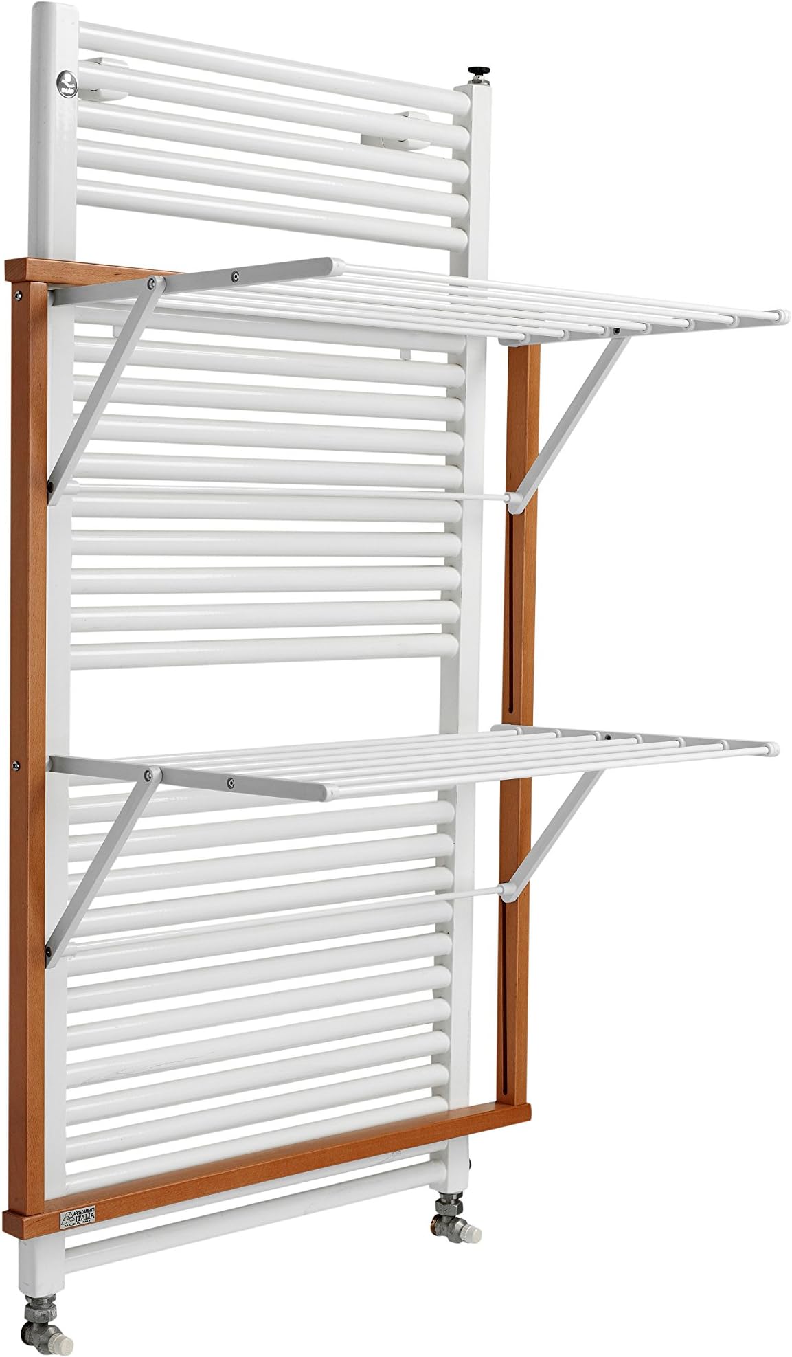 Arredamenti Italia AR_IT- 608 KLAUS the only drying rack for heated towel rails, finishing cherry wood.