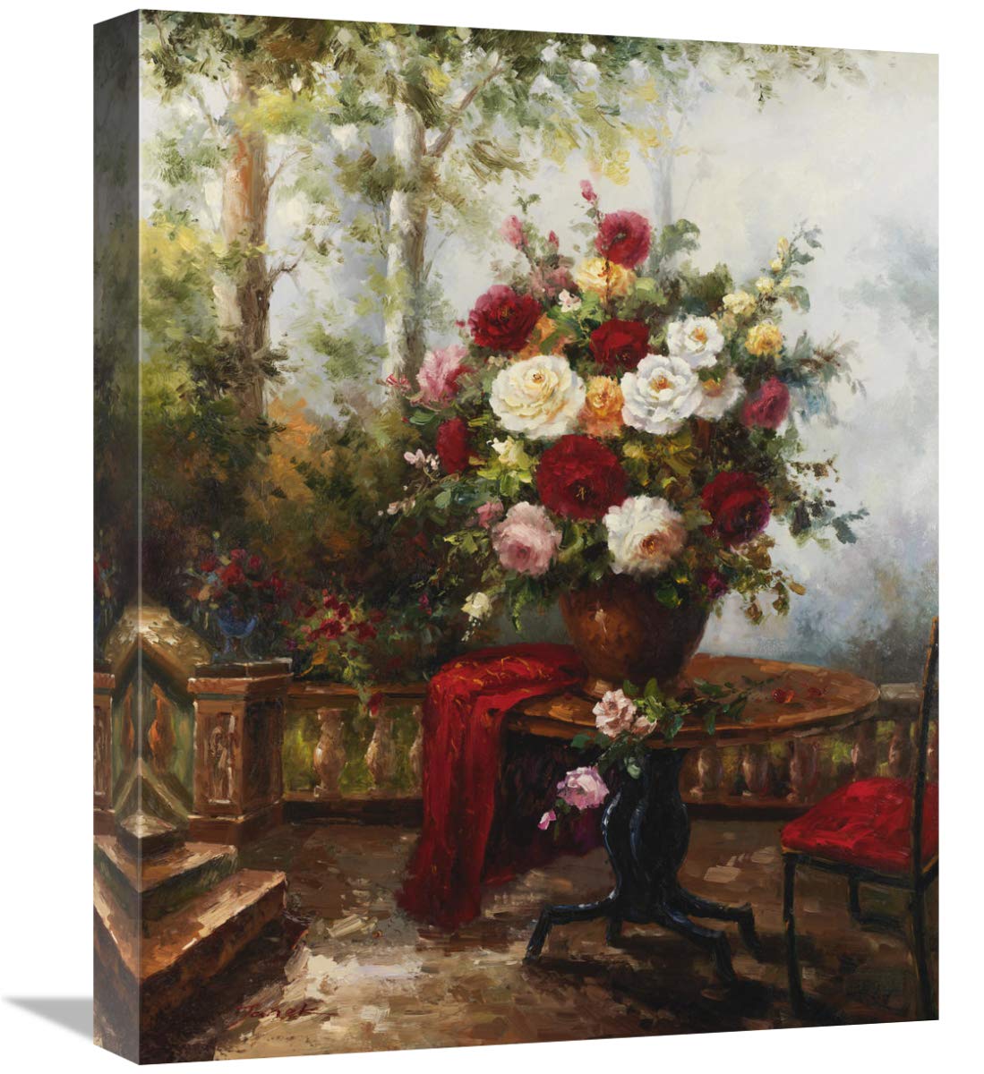 16 x 20 in. Romantic Centerpiece Art Print - Janor