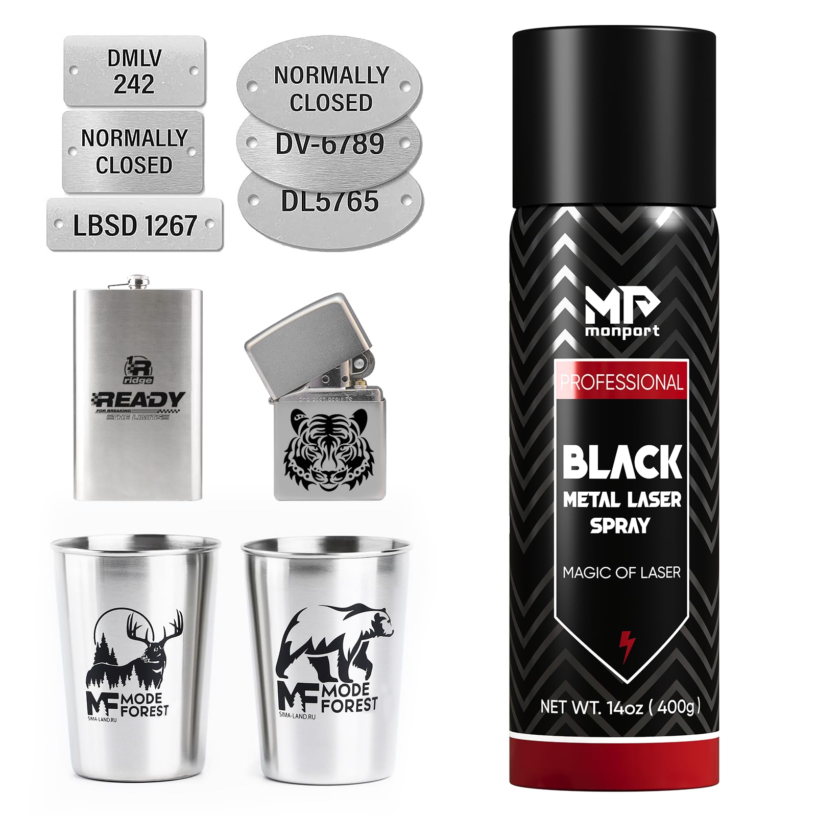 Amazon.com: Monport 2 Pcs Laser Marking Spray,Metal Laser Marking