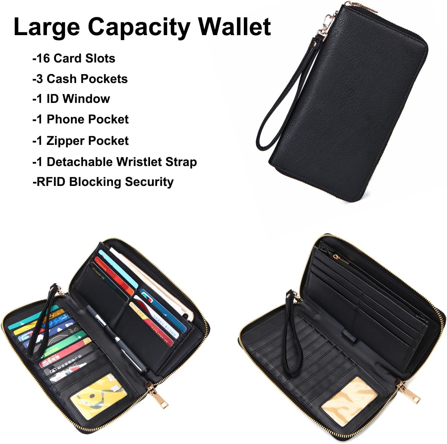 Soperwillton Women Backpack Purse Multipurpose Design Handbags Shoulder Bag PU Leather Travel bag Backpack Set 2pcs - Image 3