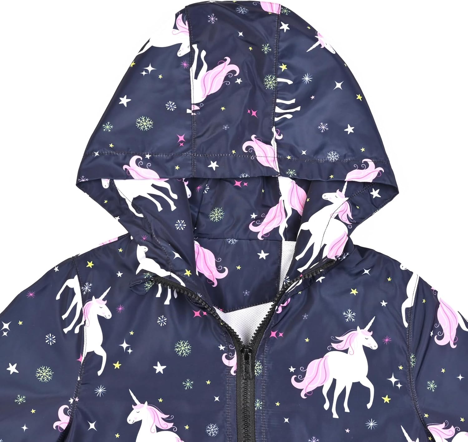 Jxstar Toddler Girls Rain Jackets Little Kids Waterproof Hoodie Raincoats Windbreakers, 12 Month-5 Years - Image 3