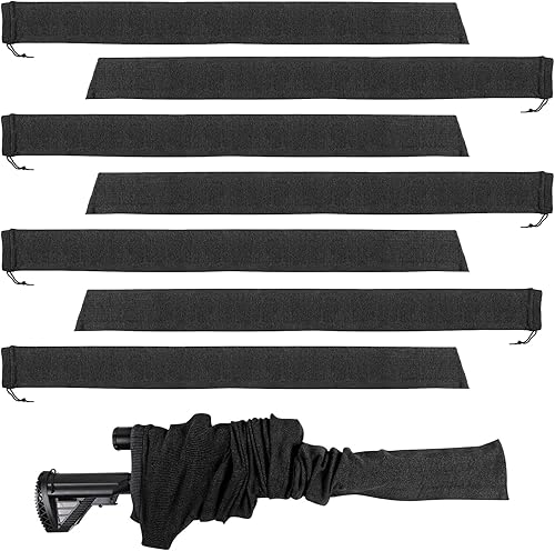 Miniatura 8 de Paquete de 84 calcetines de pistola tratados con silicona para rifle de 52 pulgadas, antioxidantes, tácticos, para tiro al aire libre, bolsa de