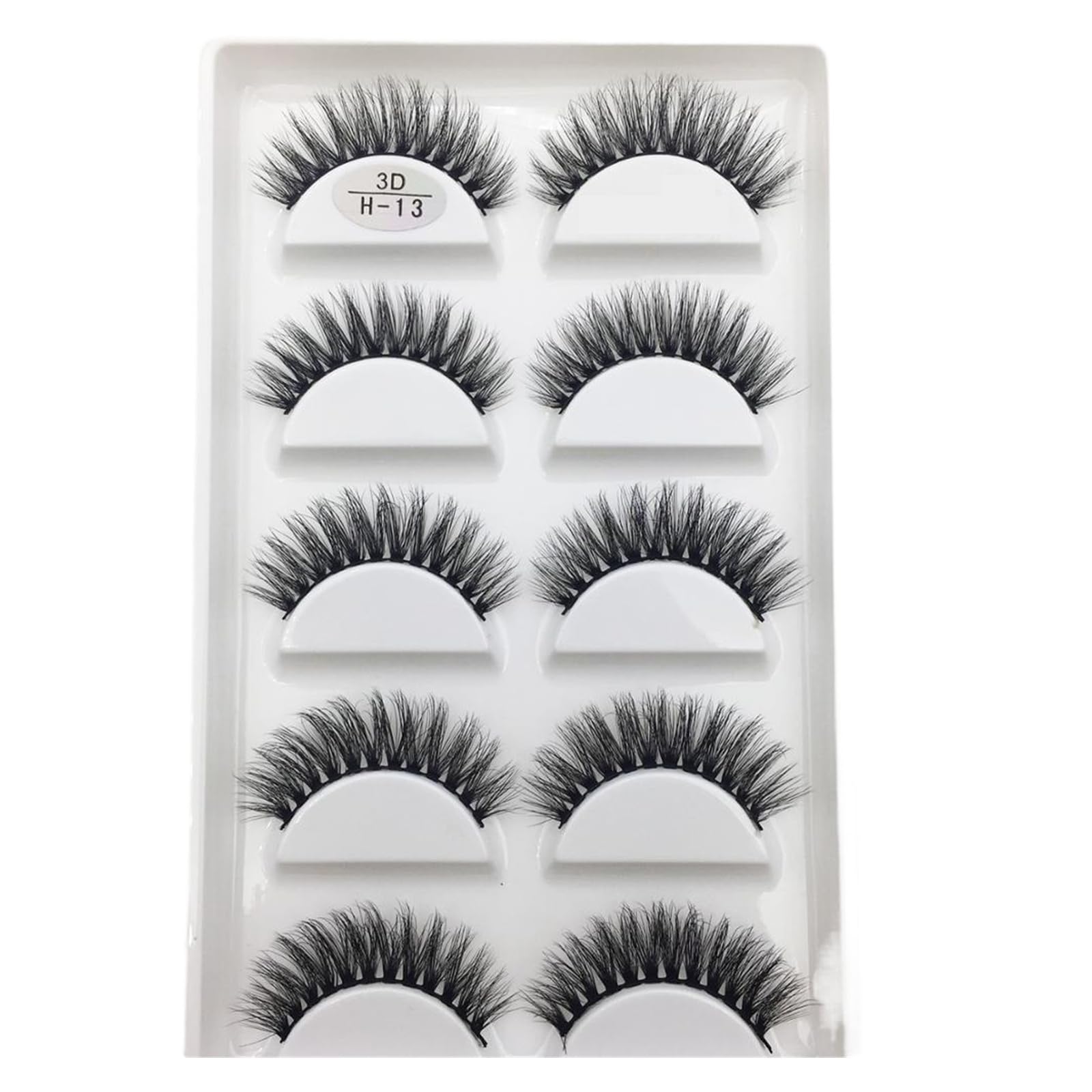 UAMOU 10 50 Boxes 5 Pairs 3D Mink False Eyelashes Hair Natural Cross Long Messy Makeup Fake Eye