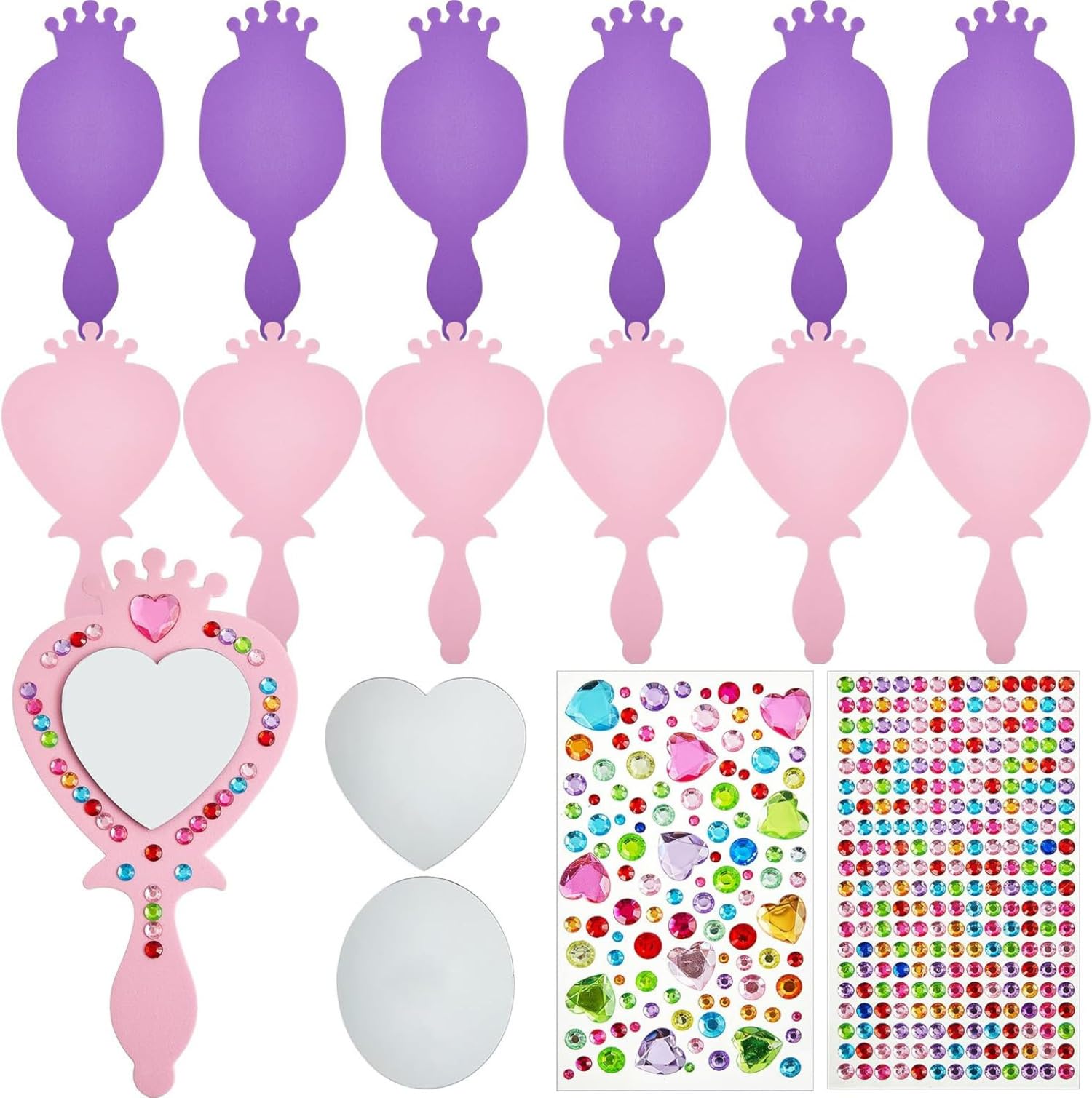 Photo 1 of Liliful 12 Pack Princess Foam Mirrors
