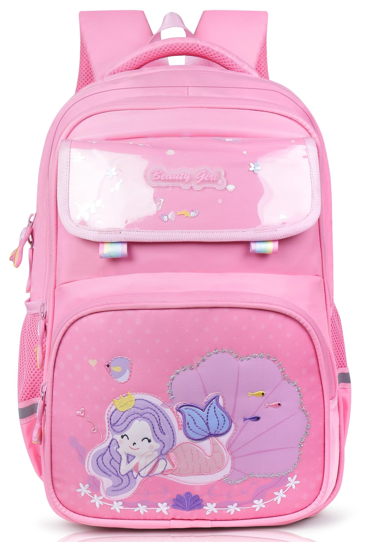 BEAUTY GIRLS BY HOTSHOT MERMAID_1618| SCHOOL BAG|TUTUION BAG|COLLEGE BACKPACK |WATER RESISTANT |KIDS BAG|FOR GIRLS & WOMEN|32 LITERS SCHOOL BAG FOR GIRLS