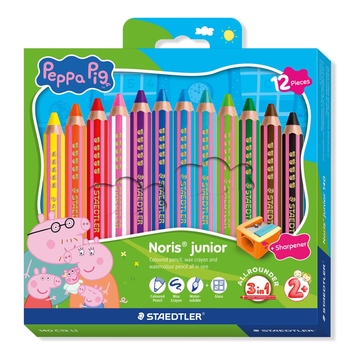 Staedtler Peppa Pig Colouring Pencils 12 Pack