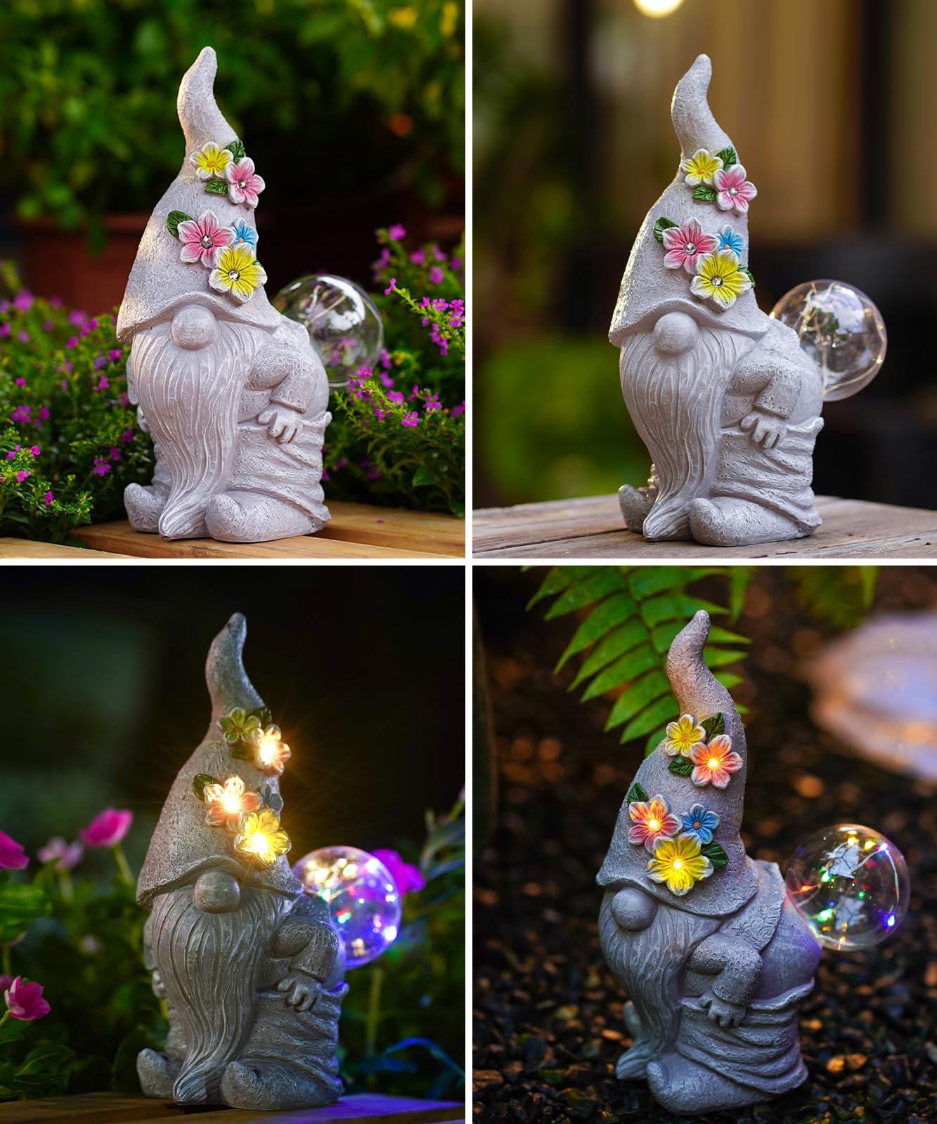 Amazon.com: Nacome Solar Funny Gnome for Garden Decor: Durable