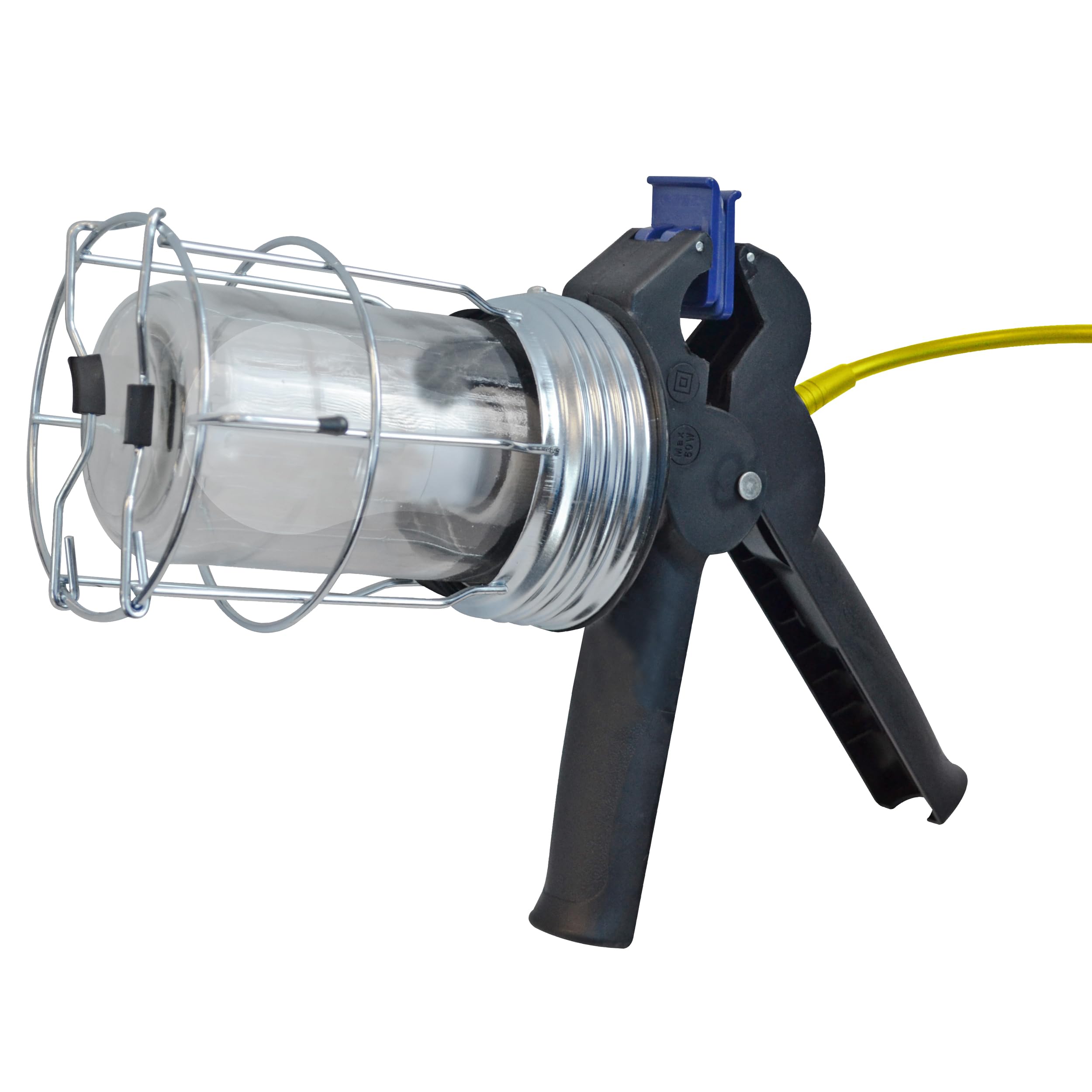 Faithfull Multicolour Heavy-Duty Led Inspection Lamp - Clamp-On Work Light, 10W Led, 800 Lumens, 110V & 5M Cable With Hanging Hook & Wire Guard