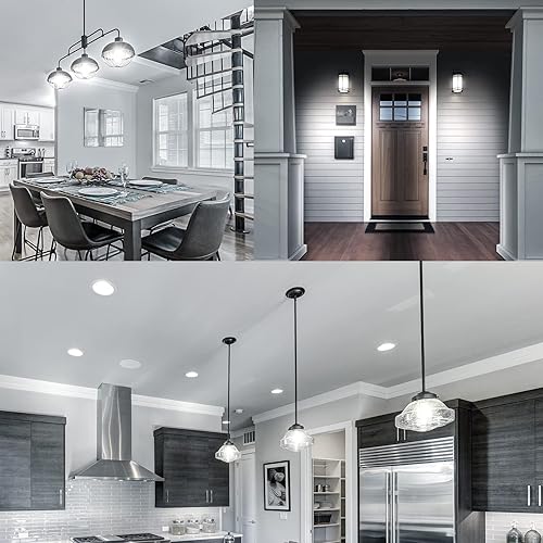 Miniatura 5 de LUXRITE Bombillas LED vintage A19 equivalentes a 100 W, 1600 lúmenes, blanco brillante de 5000 K, bombillas Edison regulables, 12 W, clasificación