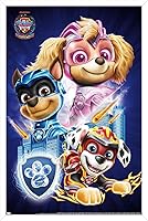 Vista 11 de Trends International Nickelodeon Paw Patrol: The Mighty Movie - Póster de pared grupal, 22.4 pulgadas de largo x 14.7 pulgadas, versión enmarcada