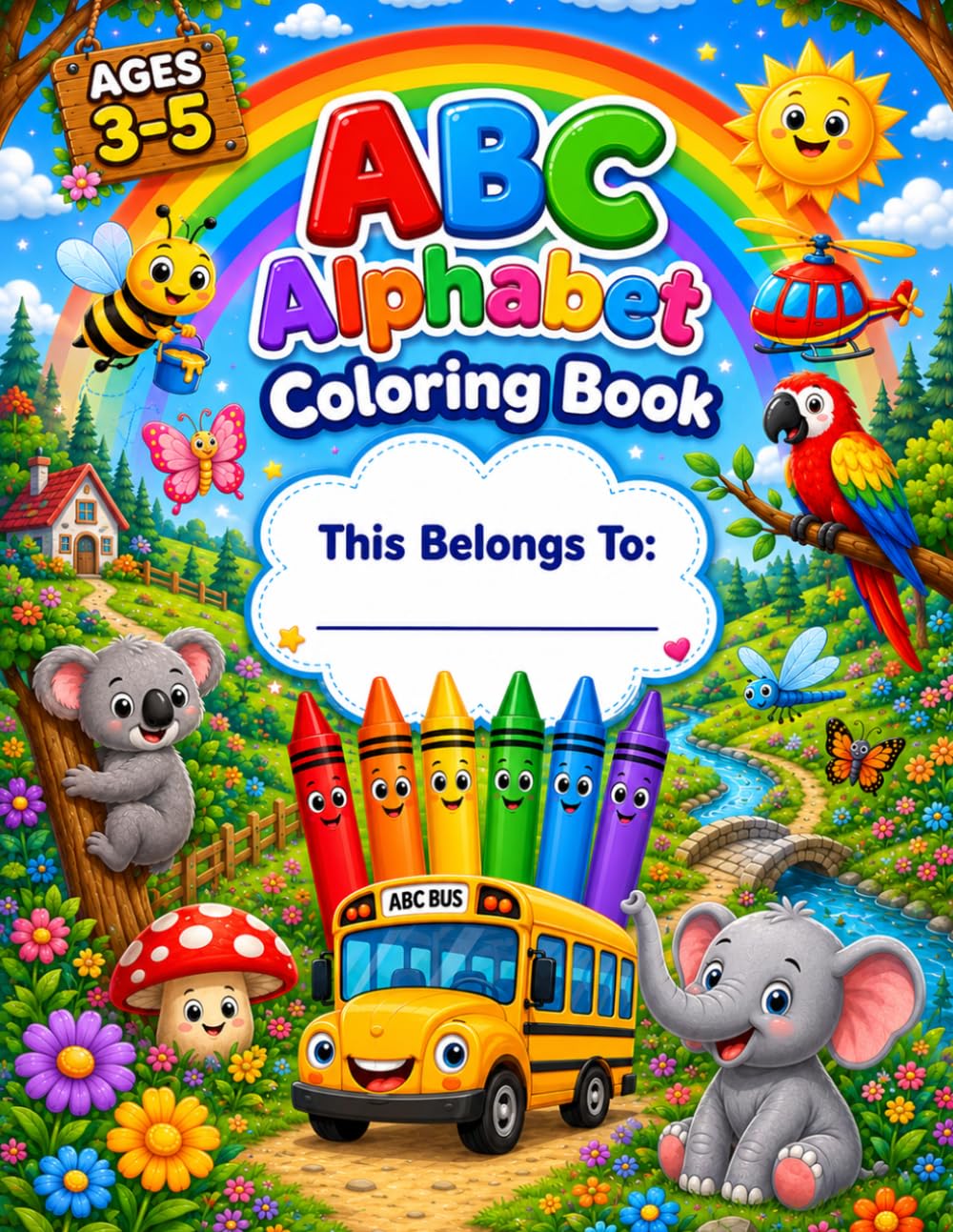 ABC ALPHABET COLORING BOOK