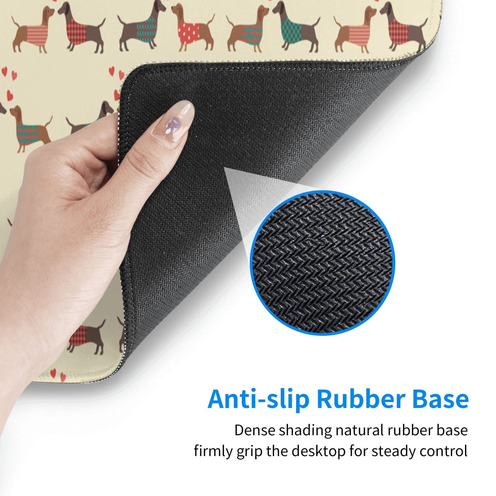 Amazon.co.jp：ダックスフンド 犬 ゲーム用マウスパッド Lサイズ