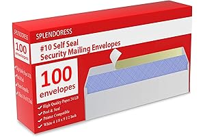 100 Pack Security Envelopes #10: A Guardian of Privacy and Professionalism