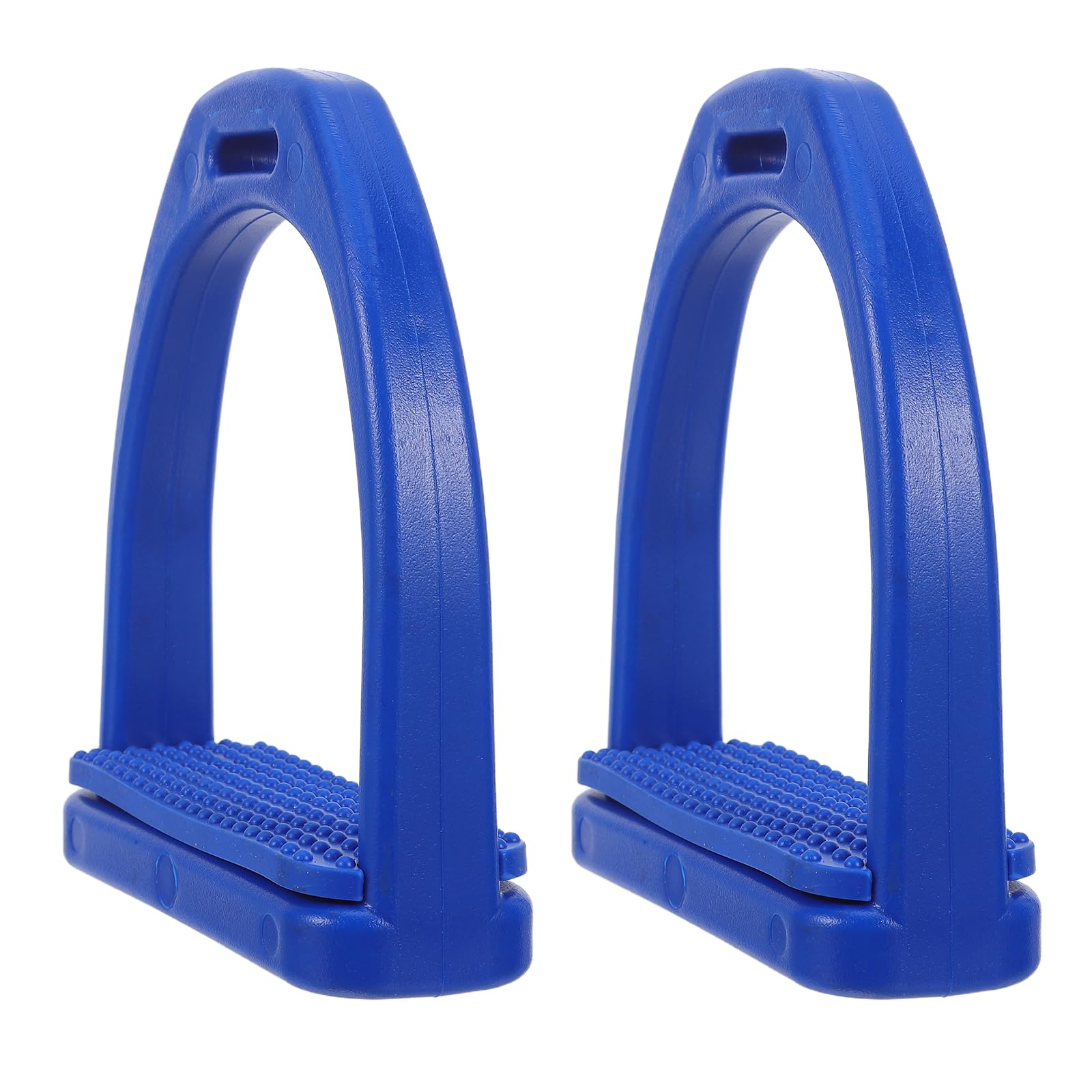 Staffe da Sella Inglesi 2 Pezzi in Plastica con Gomma Blu