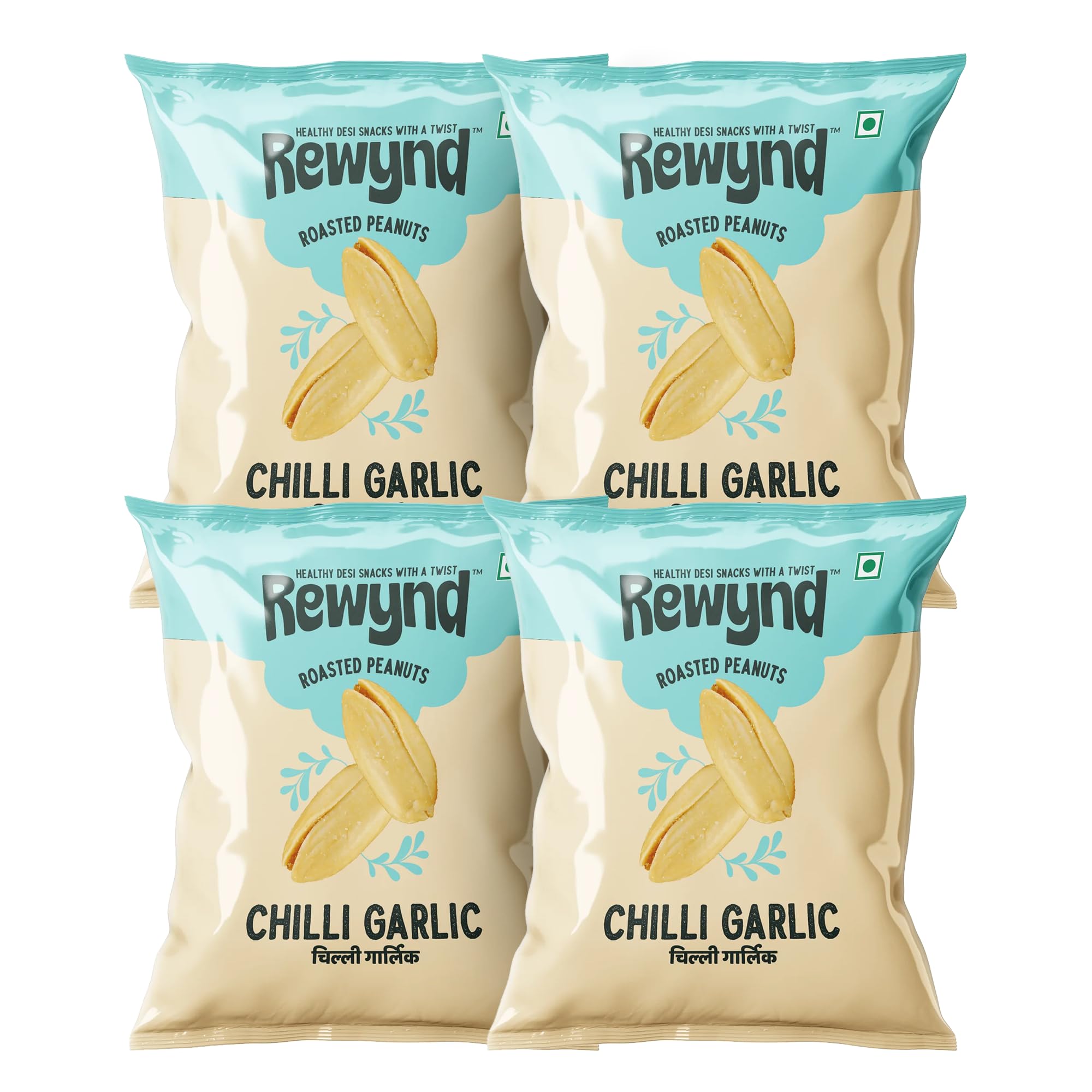 Rewynd Chilli Garlic Roasted Peanuts | 560gm (Pack of 4) | Guilt-free Snacking | Healthy Snacks for Anytime Snacking | No Added Preservatives (B09576KJHM) Amazon Price History, Amazon Price Tracker