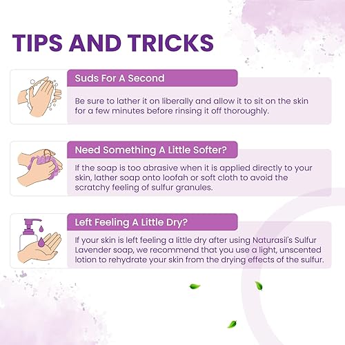 Miniatura 8 de Naturasil Jabón multiusos de azufre y lavanda 2 barras de 4 onzas  Alivio del acné la picazón la irritación y el enrojecimiento