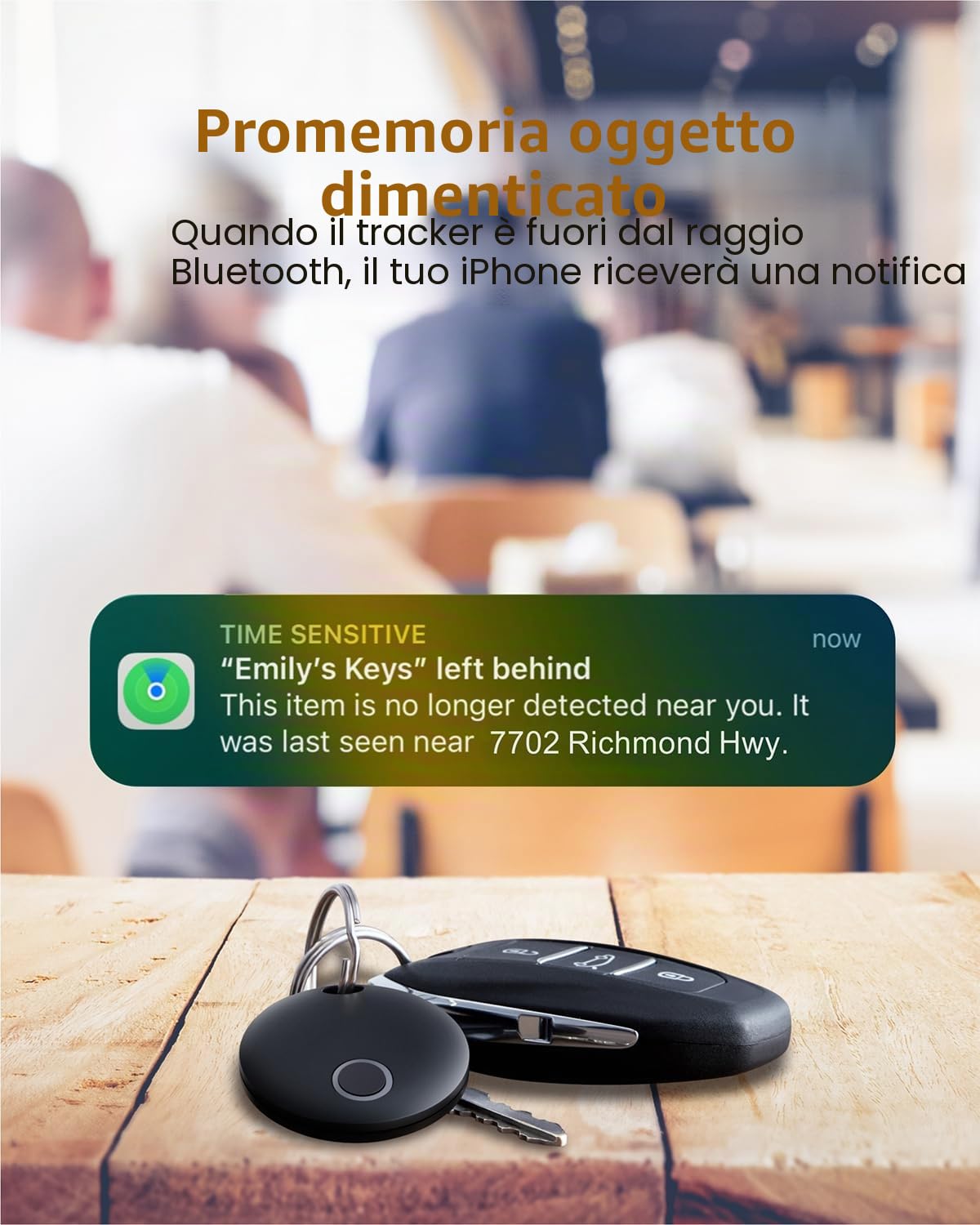 Reyke Smart Tag, Air Tracker Compatibile con Apple Find My (Solo iOS), Trova Oggetti per Gatti, Chiavi, Bagagli, valigie, Portafogli, Impermeabile IP67, 2 Pezzo
