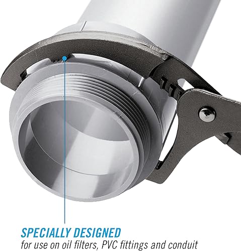 Miniatura 8 de Channellock - Llave de filtro de aceite de 2 piezas (OF-2) y llave giratoria estándar Lisle 57030 para filtro de aceite