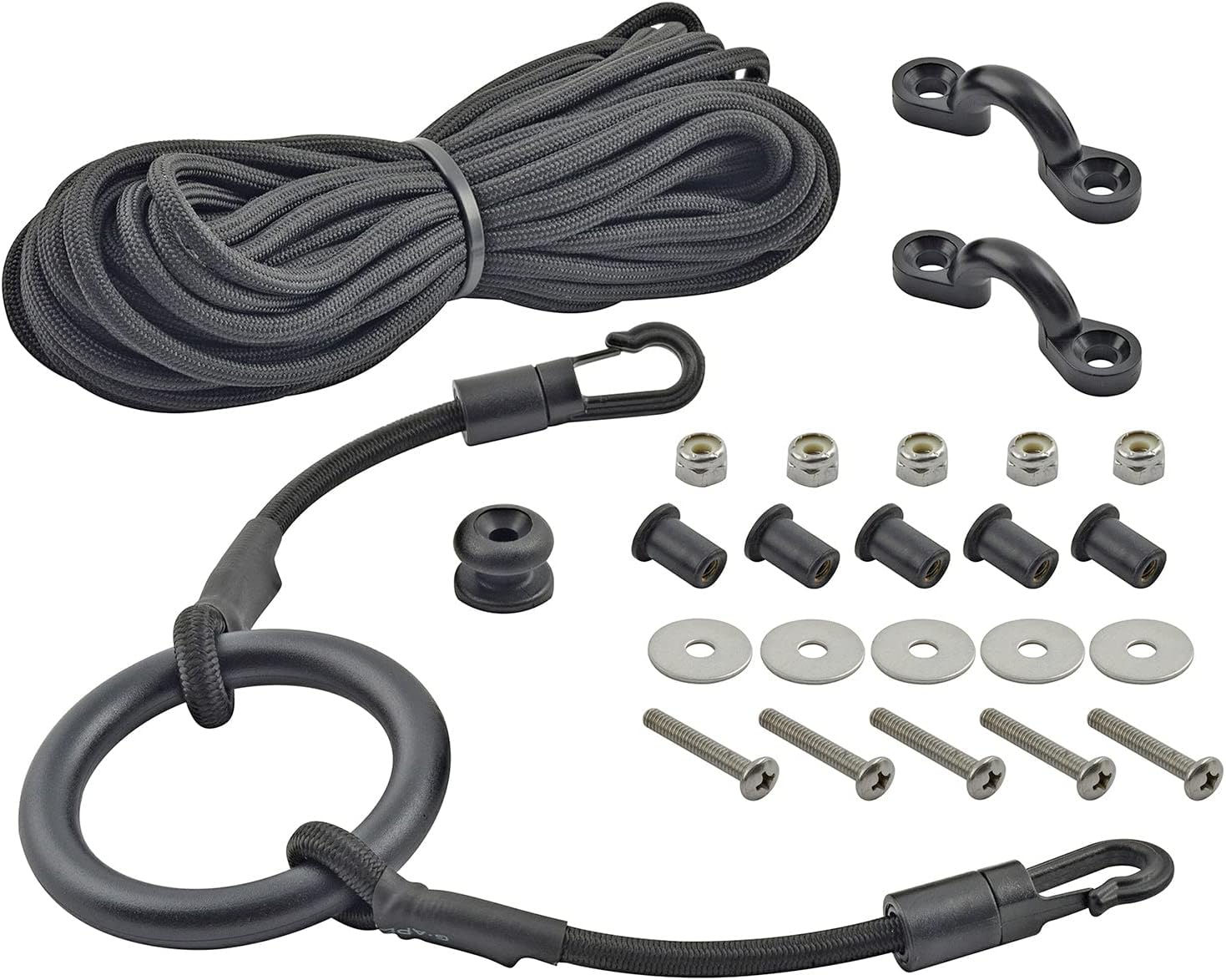 PROPEL PADDLE GEAR BY SHORELINE MARINE Kayak Anchor Trolley Kit | Easy Anchor Adjustments | Fits Up to 16 ft. Kayaks | Easy to Install | Hardware Included | Boating Accessory