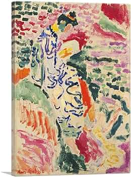 Amazon.co.jp: ARTCANVAS La JAPonaise Woman Beside The Water