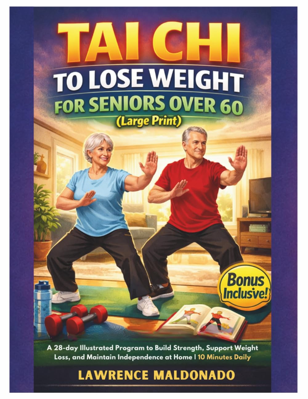 Tai Chi To Lose Weight For Seniors Over 60 (Large Print): A 28-day Illustrated Program to Build Strength, Support Weight Loss, and Maintain Independence at Home | 10 Minutes Daily