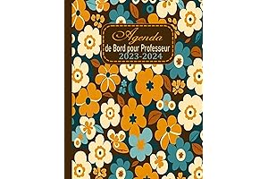 Agenda de Bord pour Professeur 2023-2024