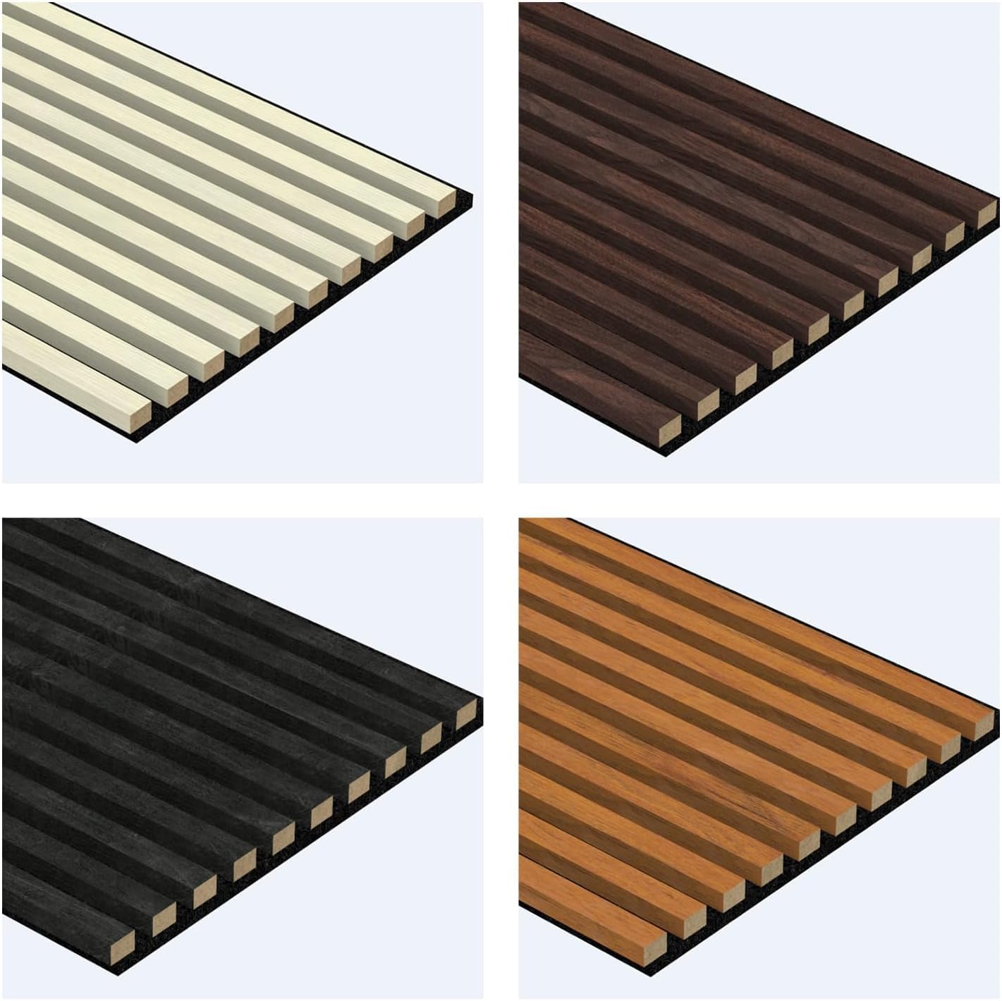 Premium Acoustic Wood Slat Wall Panels – Noise-Reducing Sound Absorption Panels for Home Theater, Studio & Office | Modern Decorative Slat Walling for Echo Control | Eco-Friendly & Easy to Install