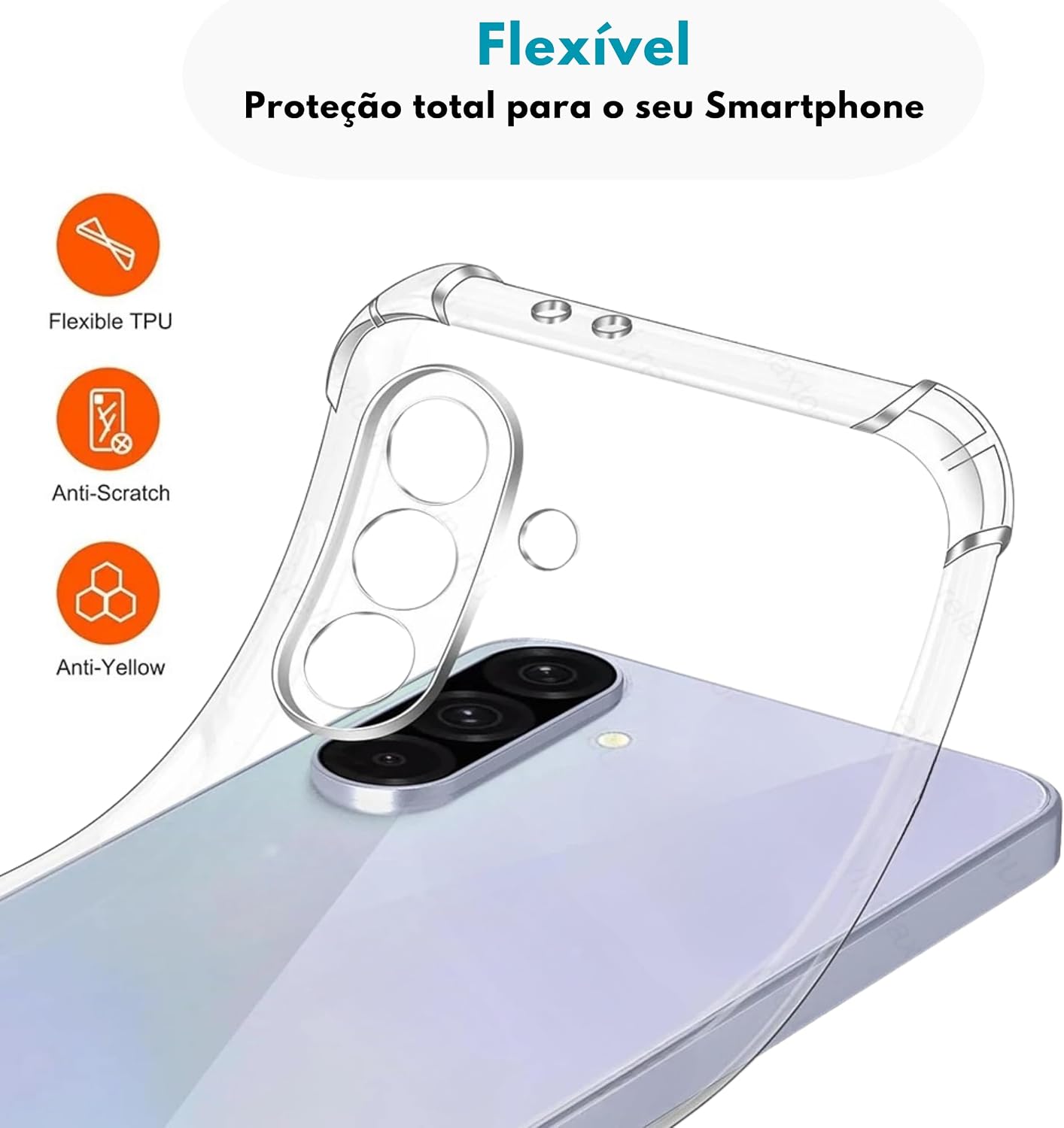 Kit Capa Capinha Anti-Impacto Premium Transparente + Película de Cerâmica 9D ou Privacidade 9D para Samsung Galaxy A26 - FD Acessórios (Capa + Película Cerâmica 9D) Kit Capa Capinha Anti-Impacto Premium Transparente + Película de Cerâmica 9D ou Privacidade 9D para Samsung Galaxy A26 - FD Acessórios (Capa + Película Cerâmica 9D)