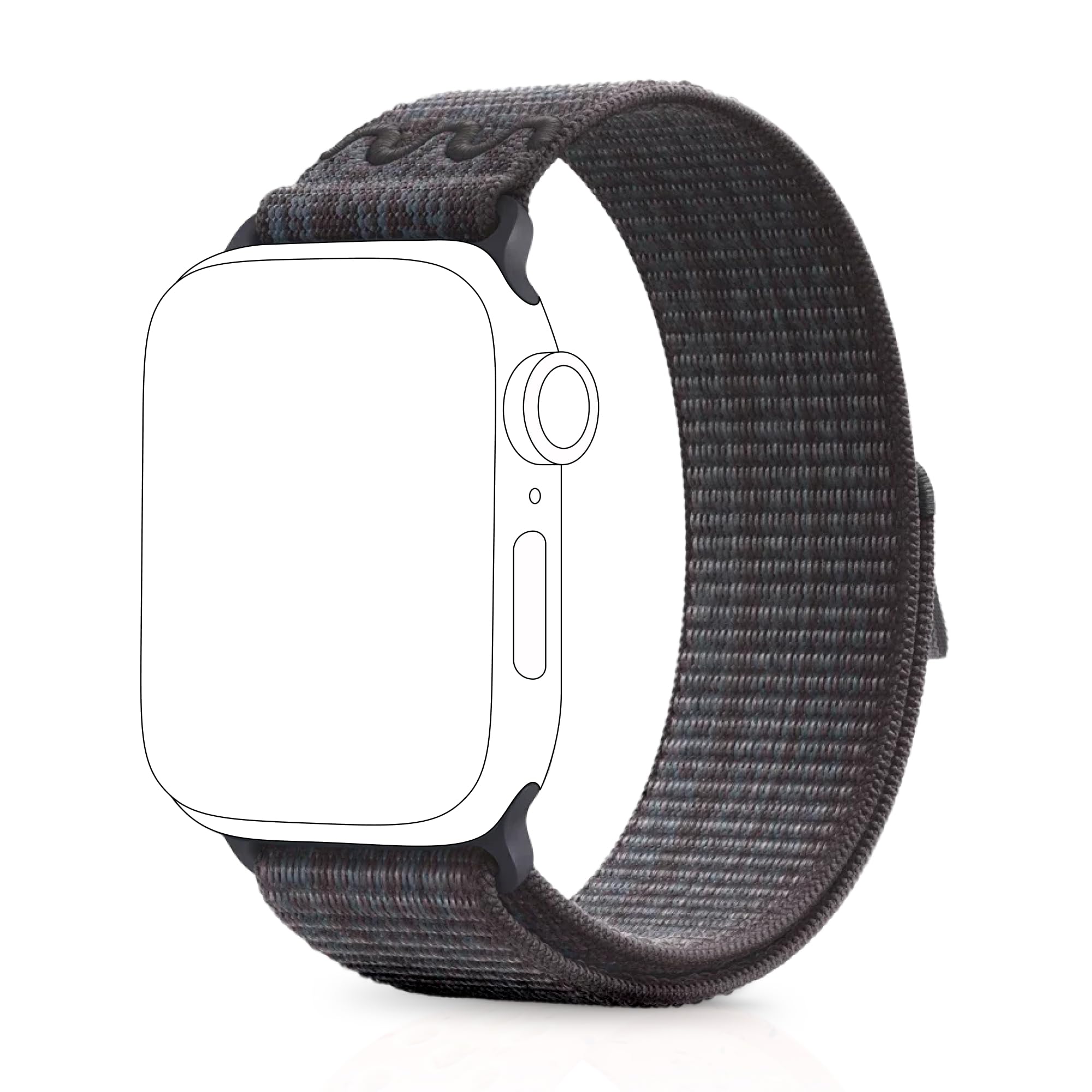 Necesories Velcro Sport Nylon Watch Strap Compatible With Apple