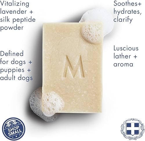 Miniatura 3 de Manos Soap Co. - Barra de champú para mascotas de lavanda para perros, adultos, perros, cachorros para alergias, abrigos sensibles a la picazón, a