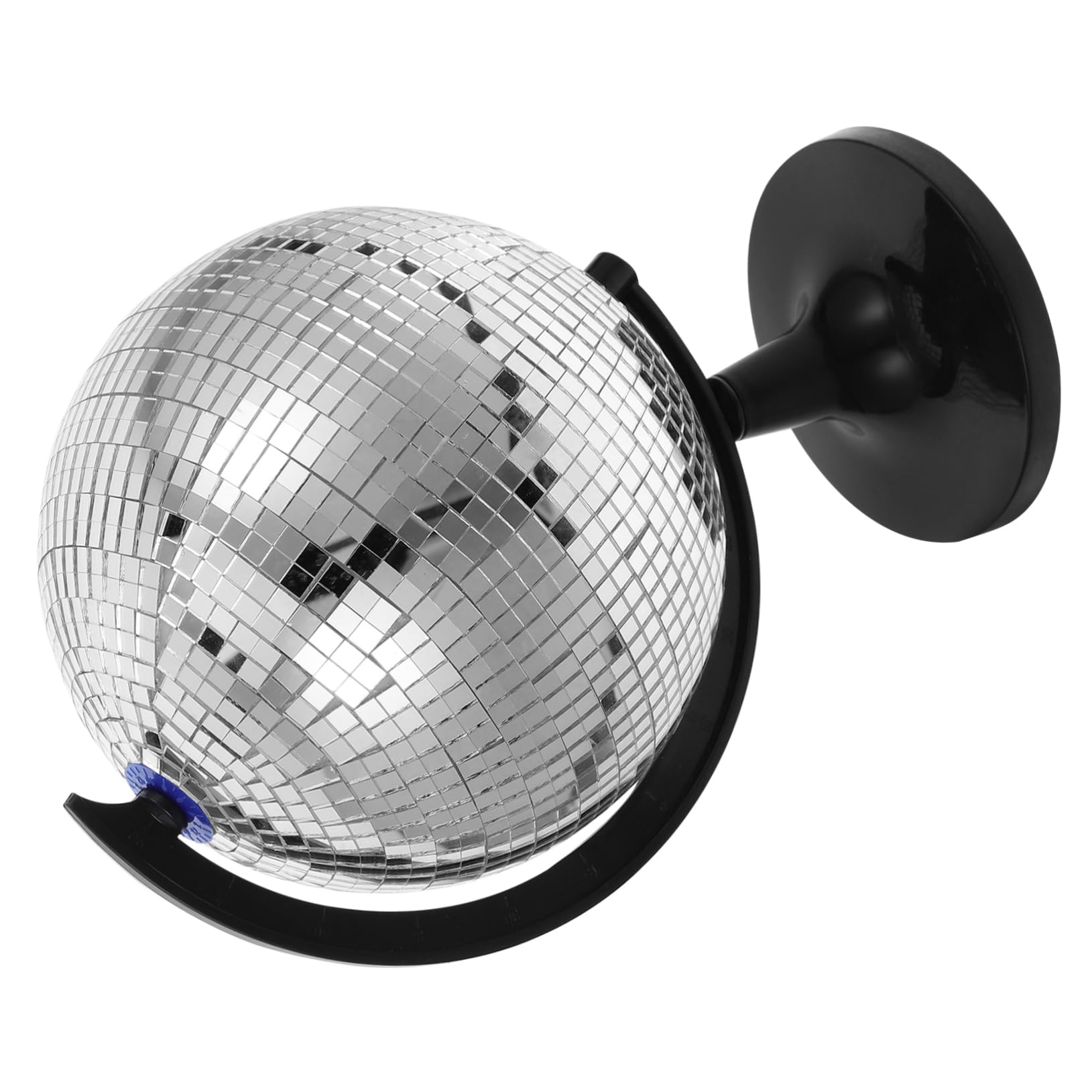Ornement Créatif Globe en Verre à Effet Boule Disco Réfléchissante Tournante pour Décoration Intérieure Originale la Maison Fête