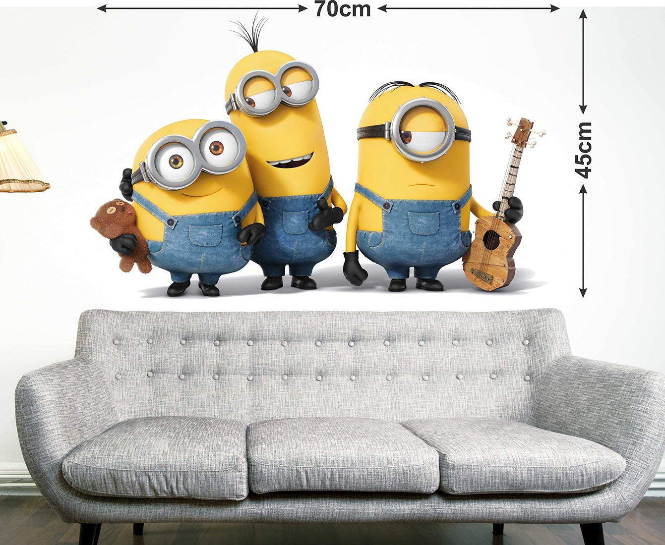 Amazon.com: 1BHAAV Cute Minions Wall Sticker Home Wall Decor