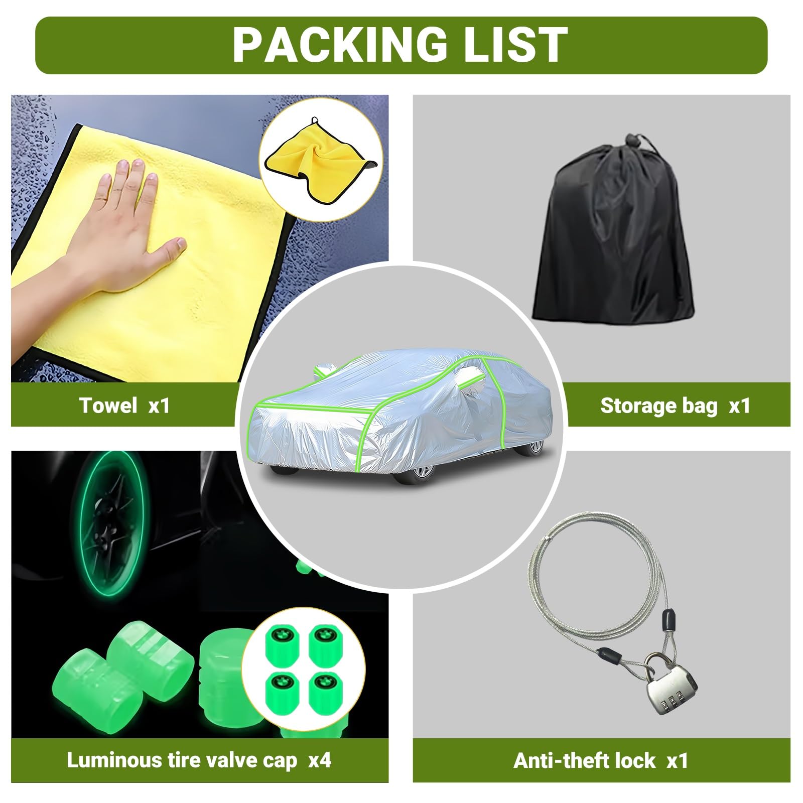 Funda Coche para Toyota Corolla Touring-Sport-2019-2022|Lona Oxford Coche con Cremallera/Reflectante|Resistente Exteriores|Impermeable,con protección Solar y Anti-excrementos de pájaros
