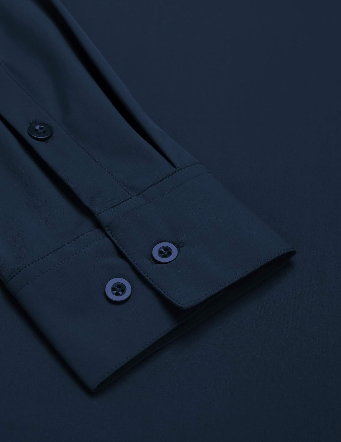 COOFANDY Mens Stretch Dress Shirts Long Sleeve Button Down Shirt Wrinkle Free Formal Business Shirts Deep Blue XX-Large image 5 of 5 B0CJJYCY81