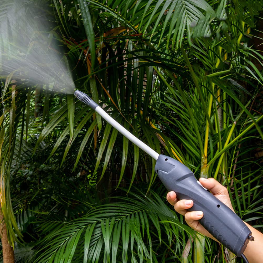 SPORTARC Electric Sprayer with Flexible Wand, Watering Spray Wand Garden Sprayer with 2M Hose Plant Mister Sprayer for Plant Watering Pet Bathing Car Washing（RECHARGEABLE）