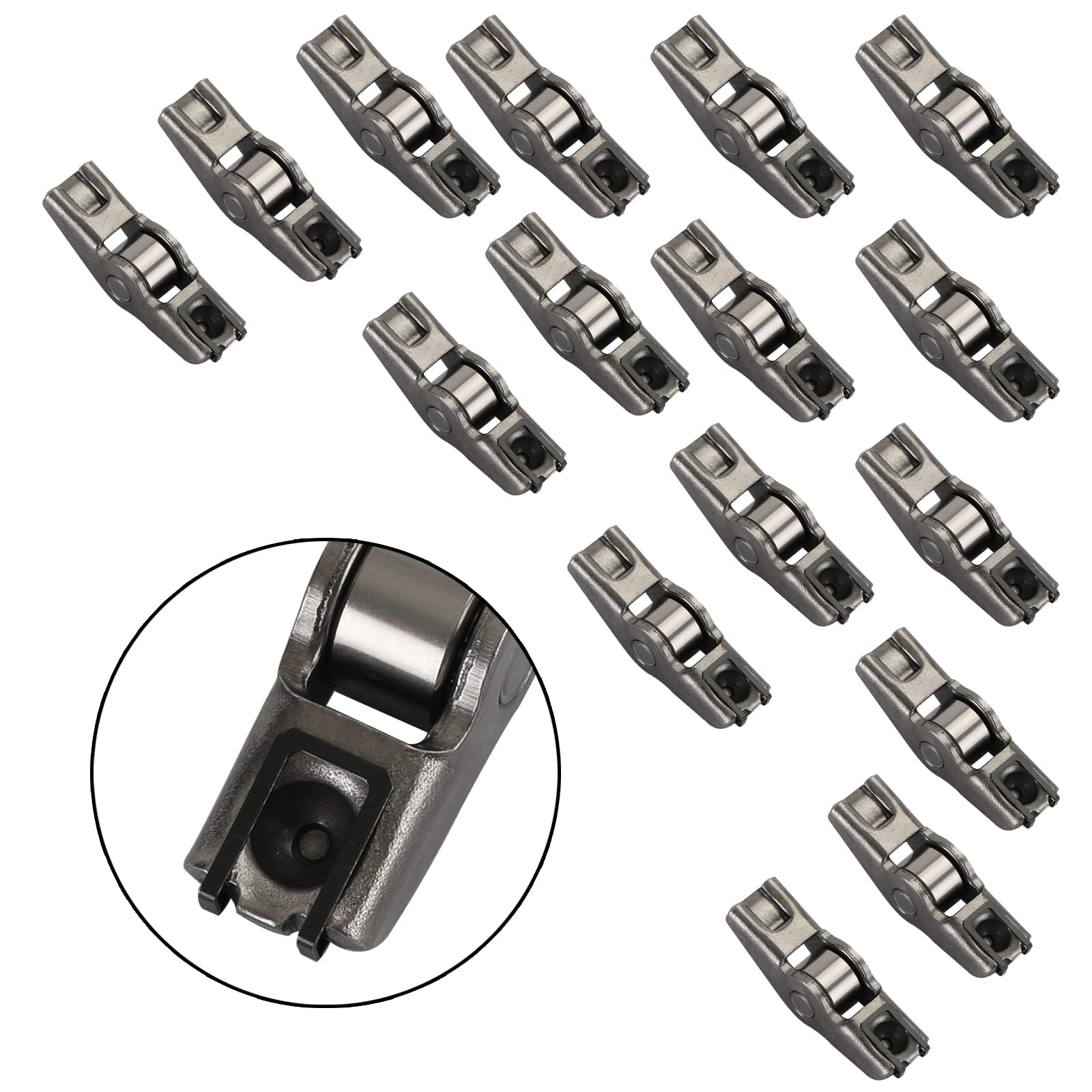 Topteng 16 X Rocker Arm 090369 1255011 apto para Peugeot apto para Citroen C4 C5 C8 apto para Fiat Scudo apto para Ford Focus Mondeo IV 2.0 HDI 2. 0 TDCI