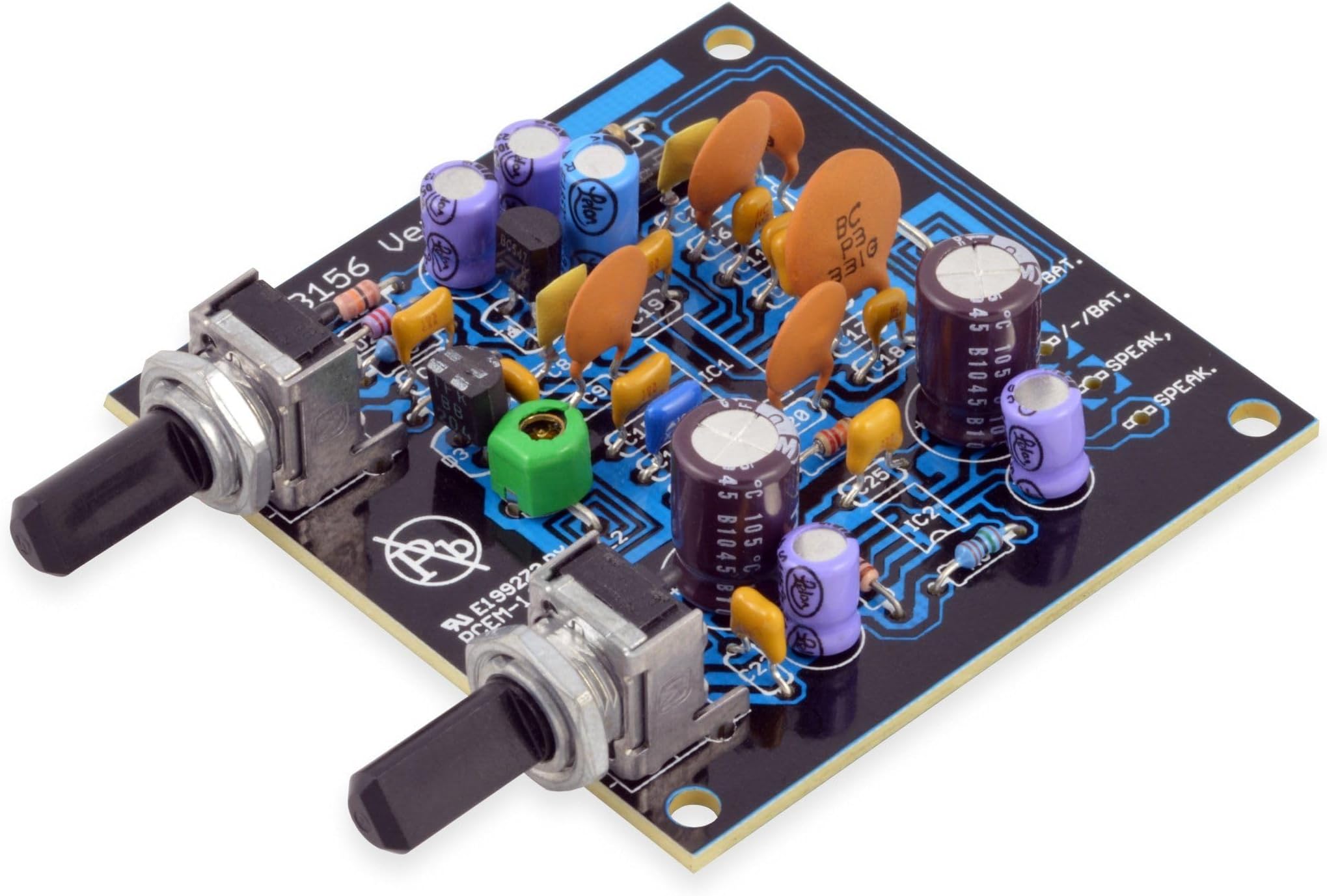 Kemo B156N FM Receiver Kit for FM Radio DIY Soldering Built-in Audio Amplifier Pre-assembled SMD IC's and Pre-Printed Coils Max 0.7W Music Power