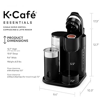 Amazon.com: Keeurig K-Café Single Serve Coffee Maker, Built