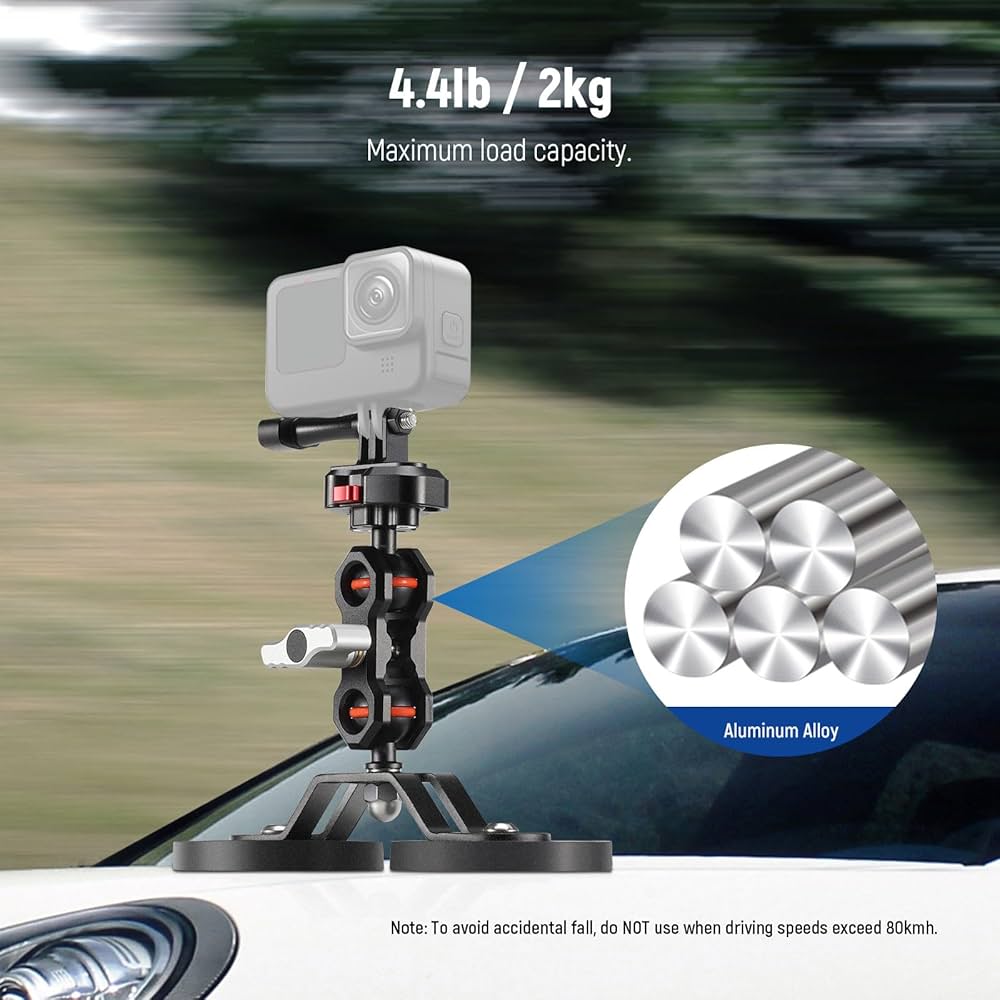 吸盤式カメラマウント Amazon | SmallRig 吸盤式カメラマウント車載用 アクション