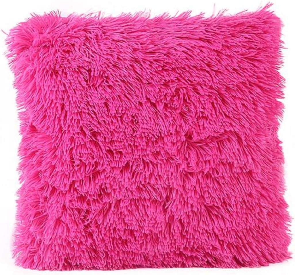 Kemilove Soft Plush Furry Pillow Case Sofa Waist Throw