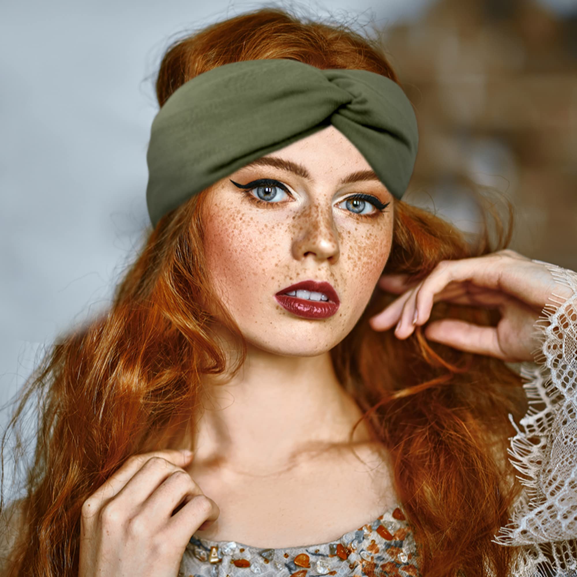 Amazon.com : FEQO 18 Pieces Twist Headbands for Women Non  display picture 2