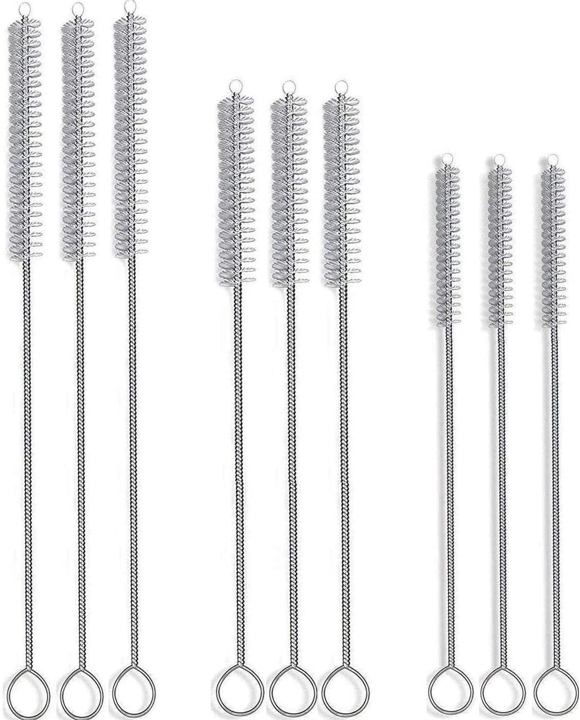 Set 10 Spazzole Per Pulizia - Per Cannucce, Bottiglie E Angoli Stretti - Bianche Multidimensioni - Foto 13