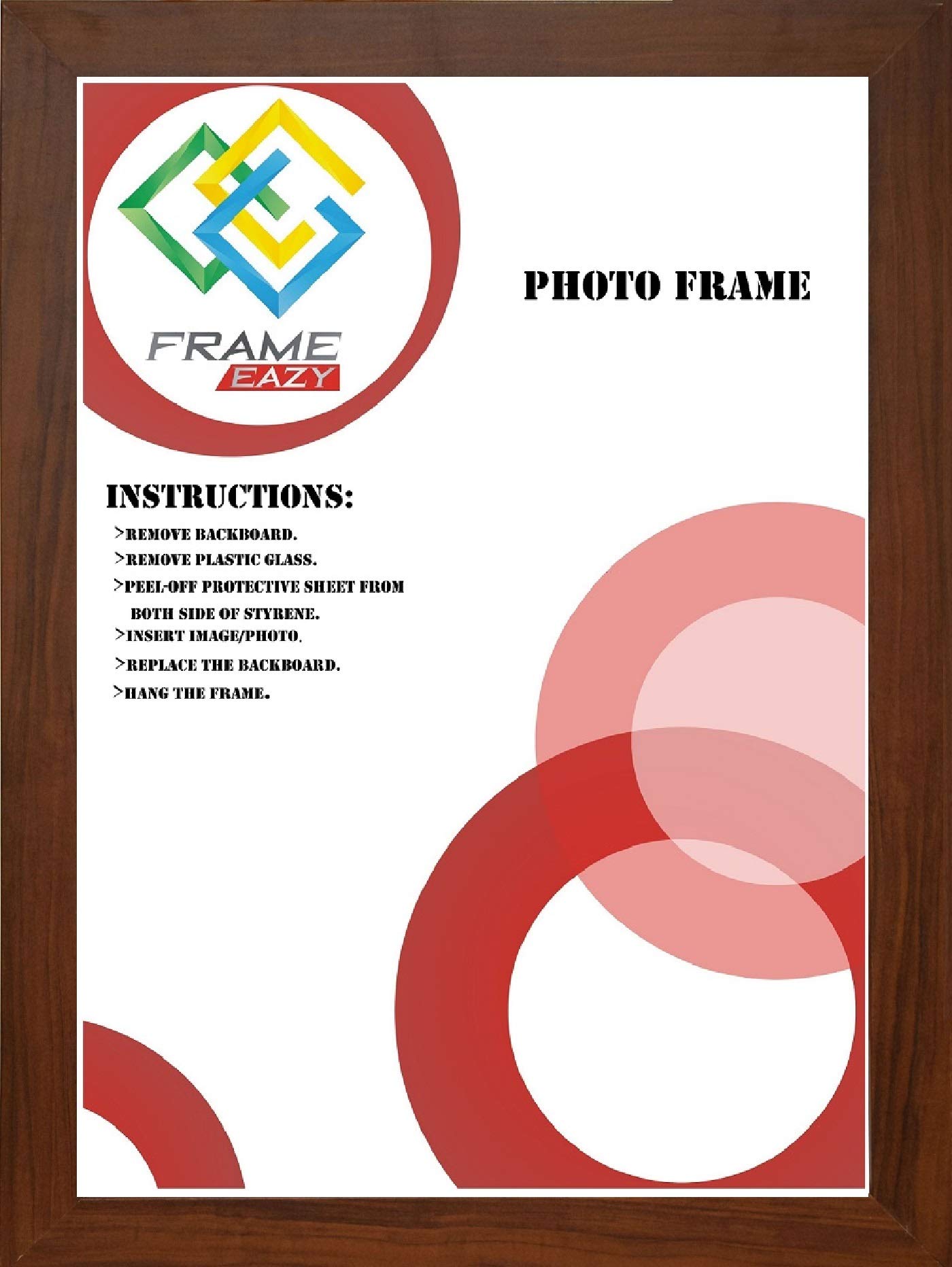 OSUK Limited Photo Picture Frame A4 Dark Oak Frame (Dark Oak, 21 x 29.7 cm)