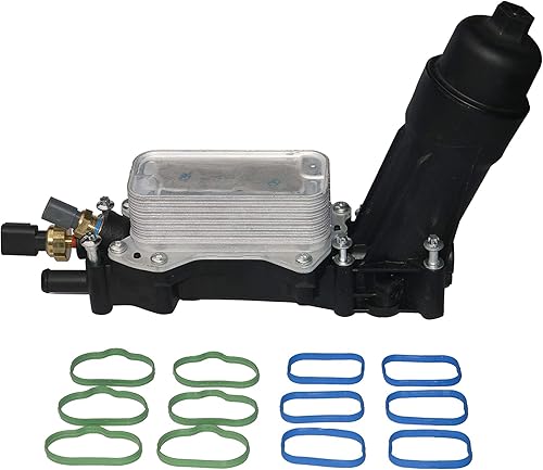 Kit adaptador de enfriador de aceite y carcasa del filtro  Reemplaza 68105583AF, 68105583AE  Compatible con vehículos Chrysler, Dodge &amp; Jeep 3.6L V6
