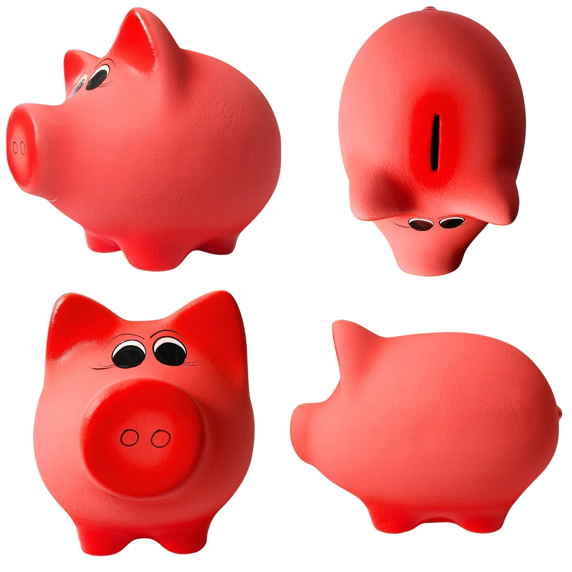 Personalisierte Sparschwein mit Namen XXL aus Keramik ohne Öffnung, zum Zerbrechen – Handgemachte Sparbüchse, Geldbox & Münzdose Individuelle Geschenkidee Geldgeschenk für Kinder, Hochzeit, Geburtstag