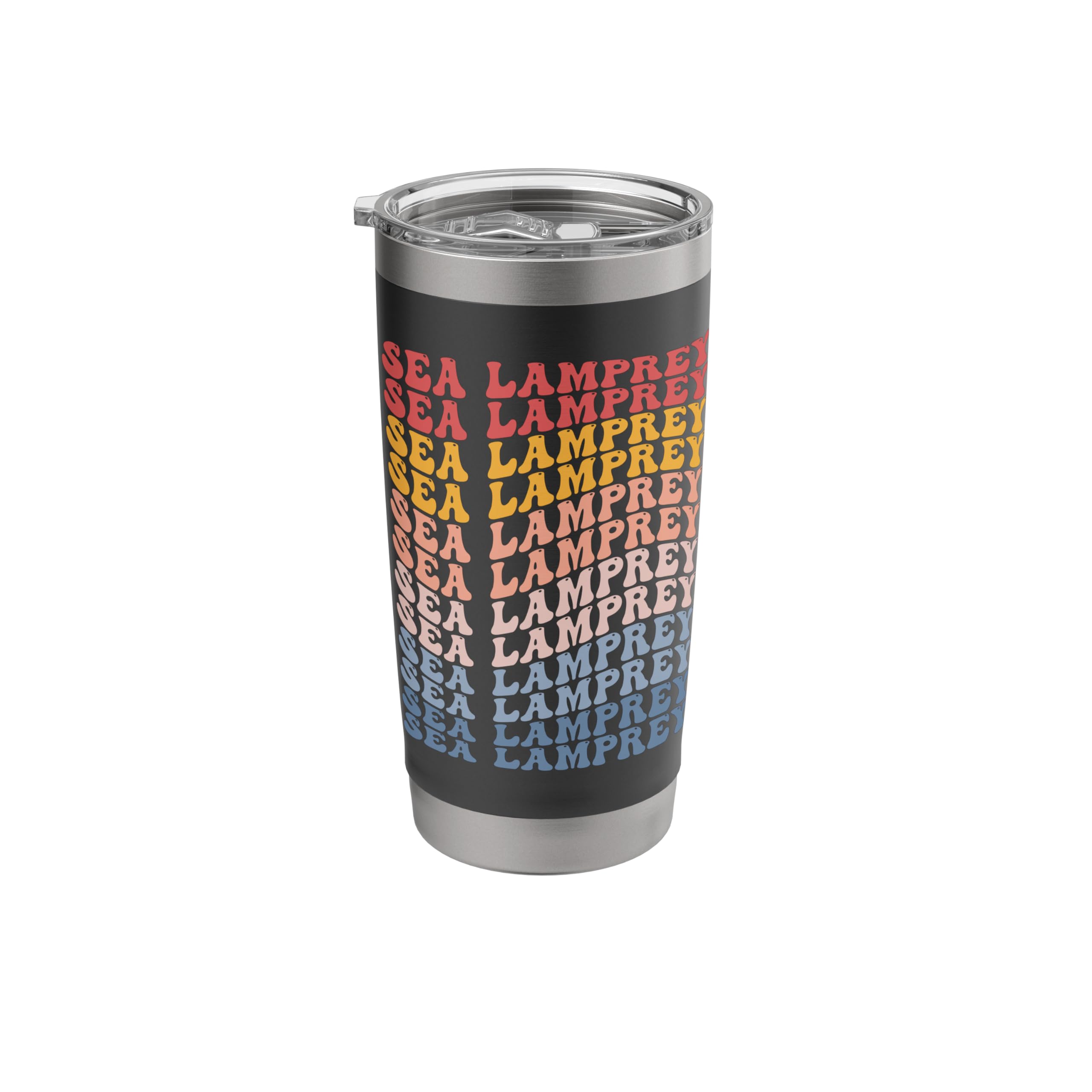 Sea Lamprey Groovy Retro Fish Stainless Steel Insulated Tumbler