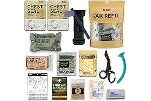 Rhino Rescue Kit: Essential Emergency Medical Kit for First Aid, Car, and Camping (11 Piece)