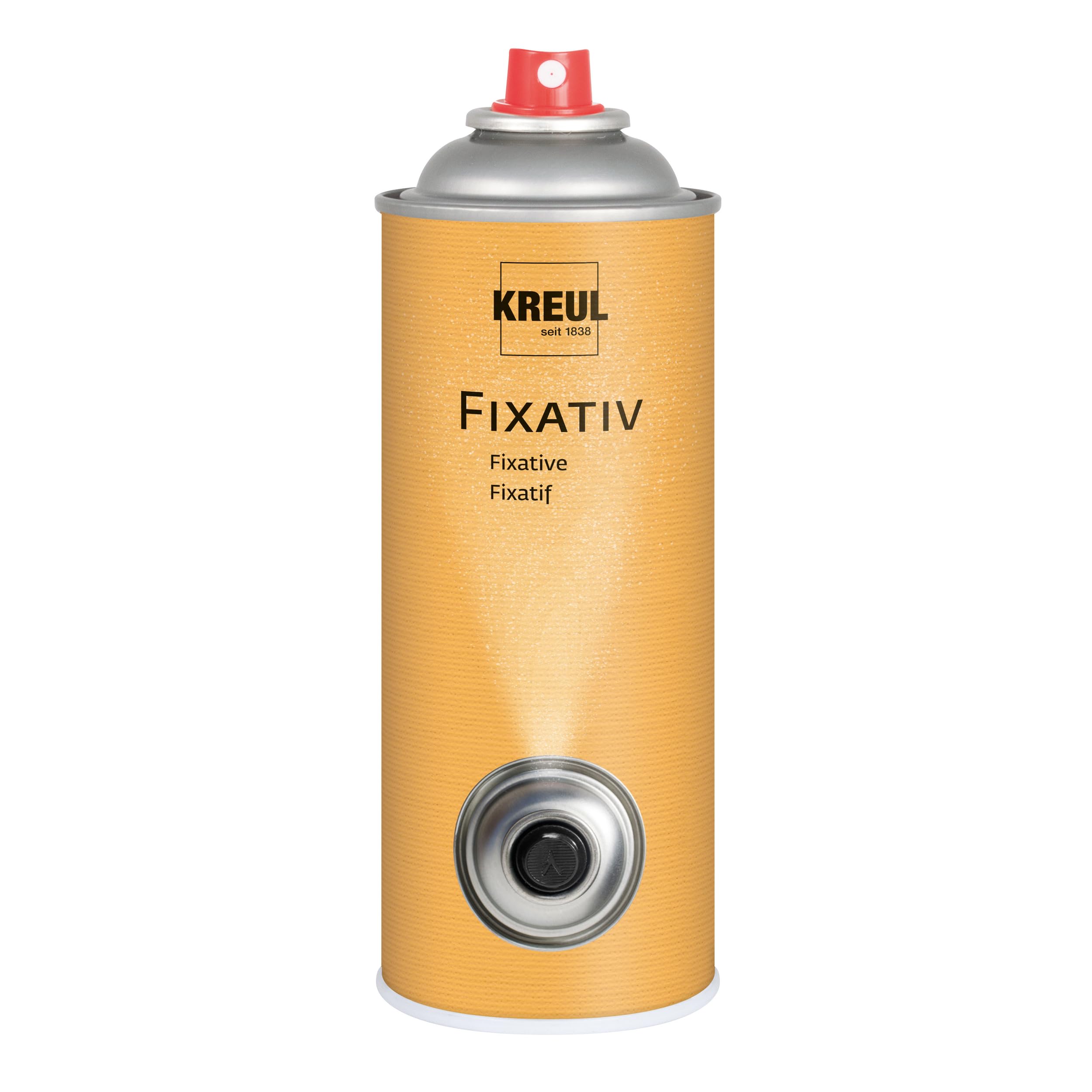 KREUL 800400 - Fixativ, puszka 400 ml, wysoce przezroczysta, niebłyszcząca folia ochronna do rysunków kredą, węglem i kredkami, a także do tempery i akwareli